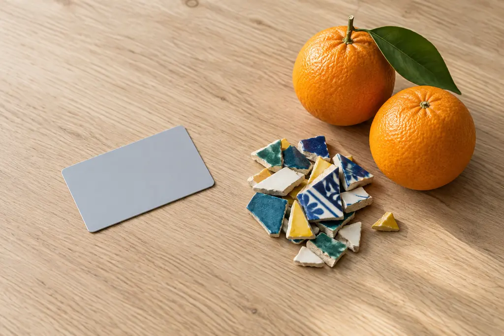 Symbolbild Barcelona Card (Barcelona): unbedruckte Karte mit typischen Dingen aus der Stadt